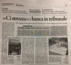 Il Gazzettino di Treviso ci dedica la prima pagina: mutui beffa: mille in trappola